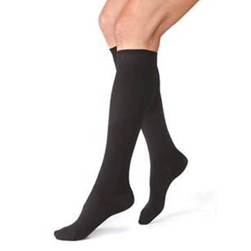 Closed Toe Knee High Stocking Black XL 30-40 mmHg Pair