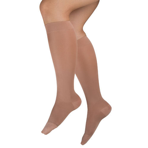 Ladies' Sheer Mild Support  Sm 15-20 mmHg  Knee Highs  Beige
