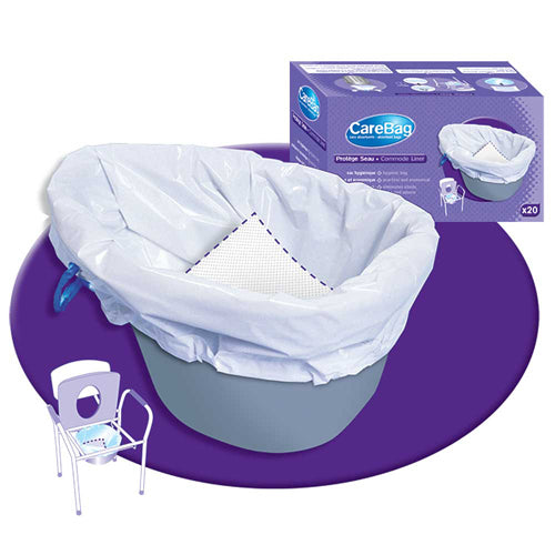 Carebag Commode Pail Liners (20-1/2x15-3/4 ) 16 oz. Bx/20